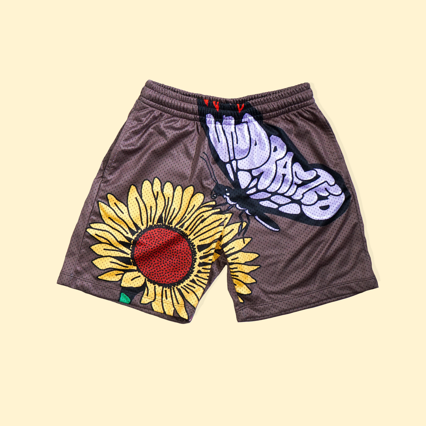 🦋🌻 "brown" graffiti shorts