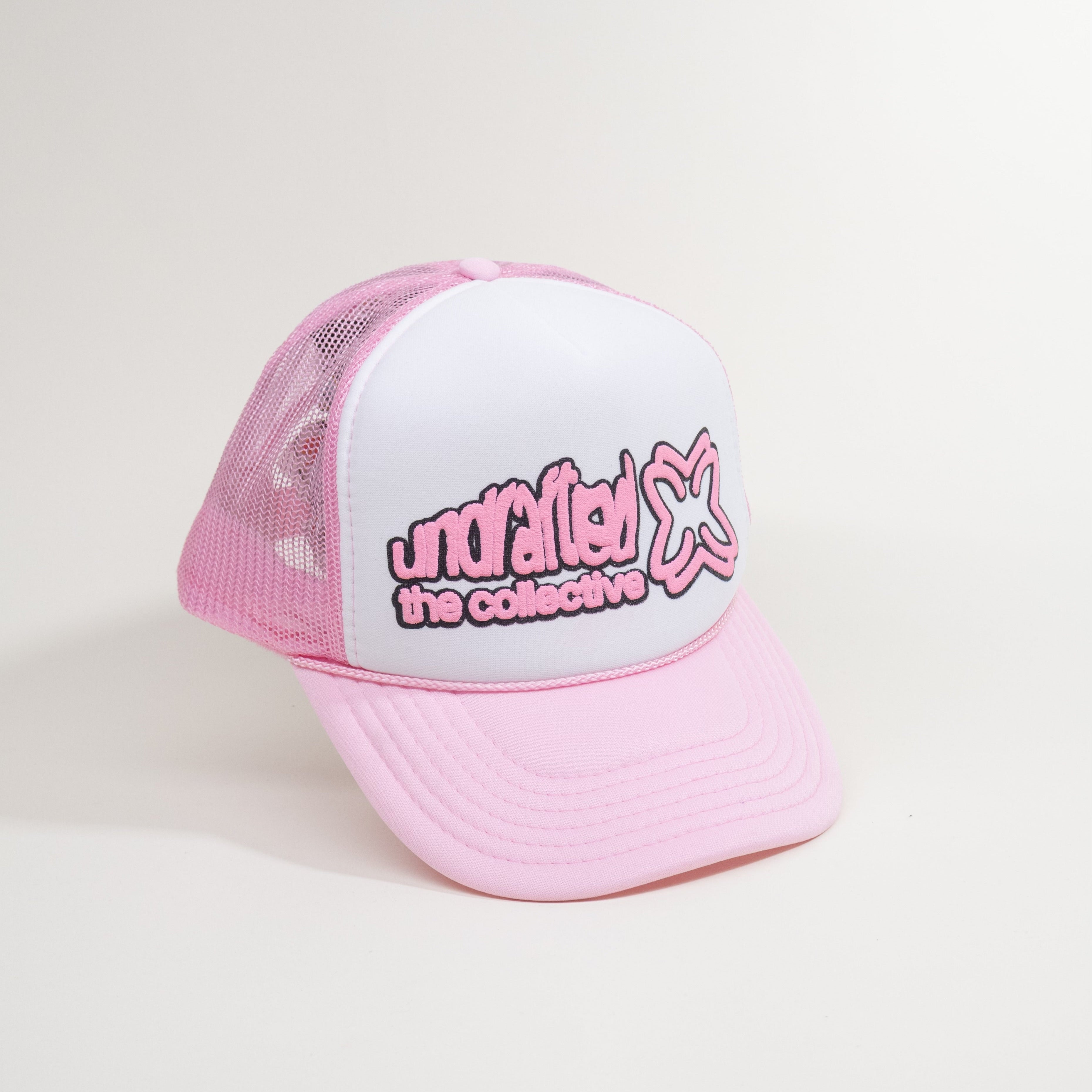 'bubblegum' PINK LOGO TRUCKER