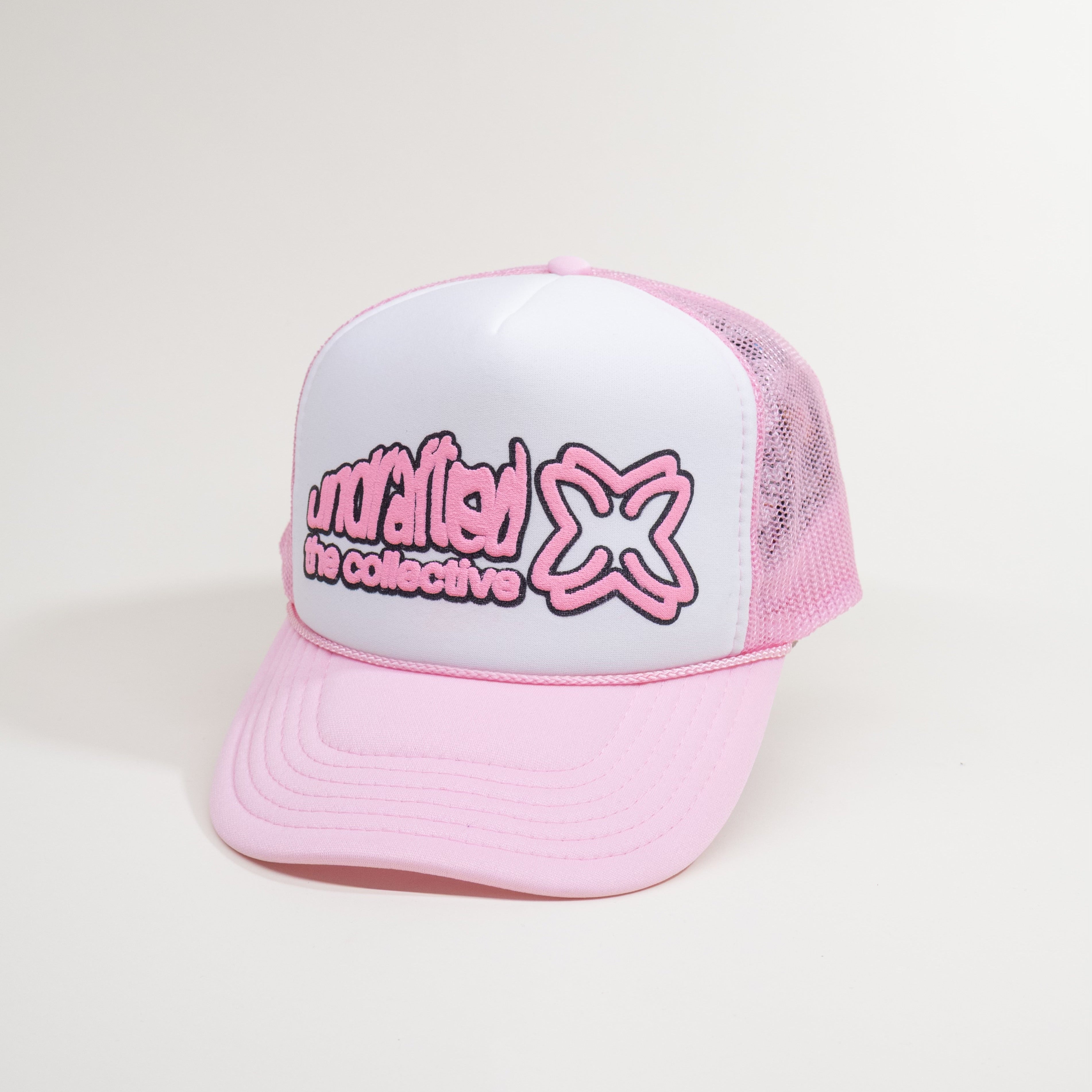 'bubblegum' PINK LOGO TRUCKER